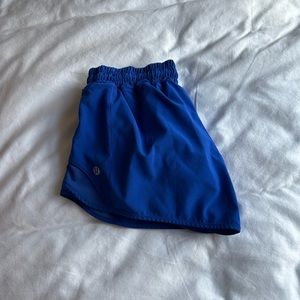 Royal blue hotty hot Lululemon shorts, size 6, 2.5 in